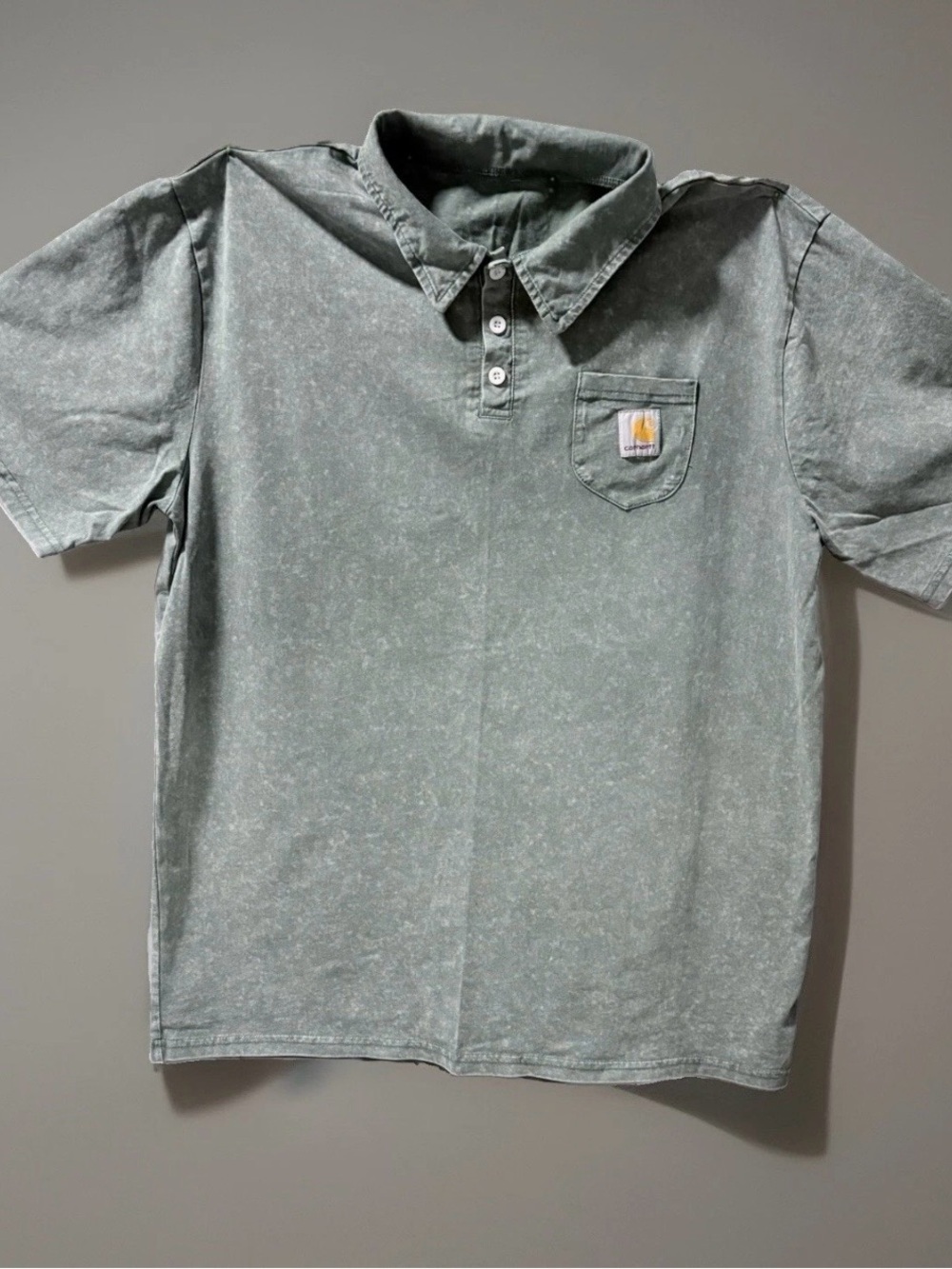 Carhartt Original Fit Pocket Polo Shirt Men’s Sz XL Green Shortsleeved Workwear - Picture 3 of 11